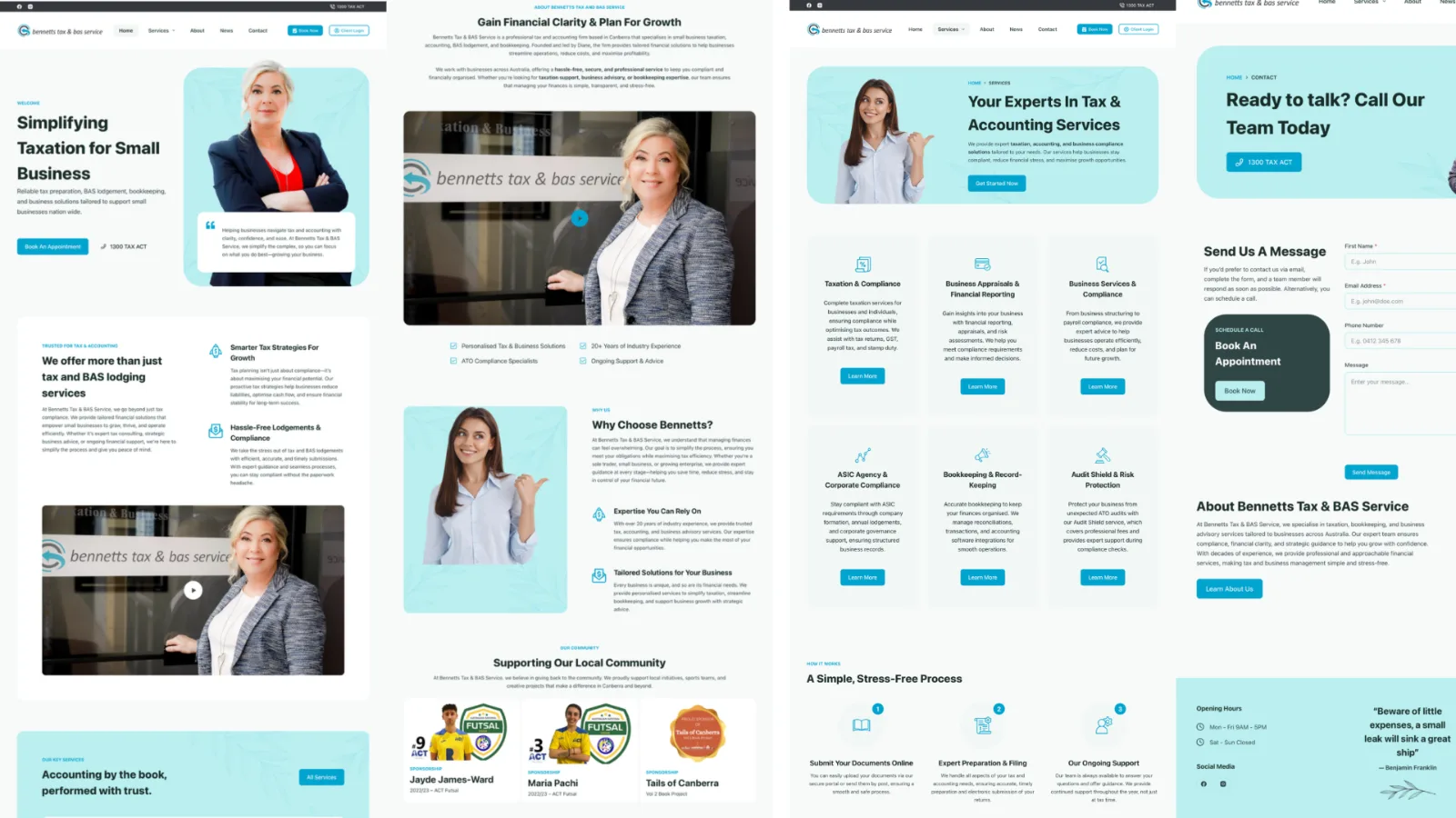 Bennetts Tax & BAS Service website