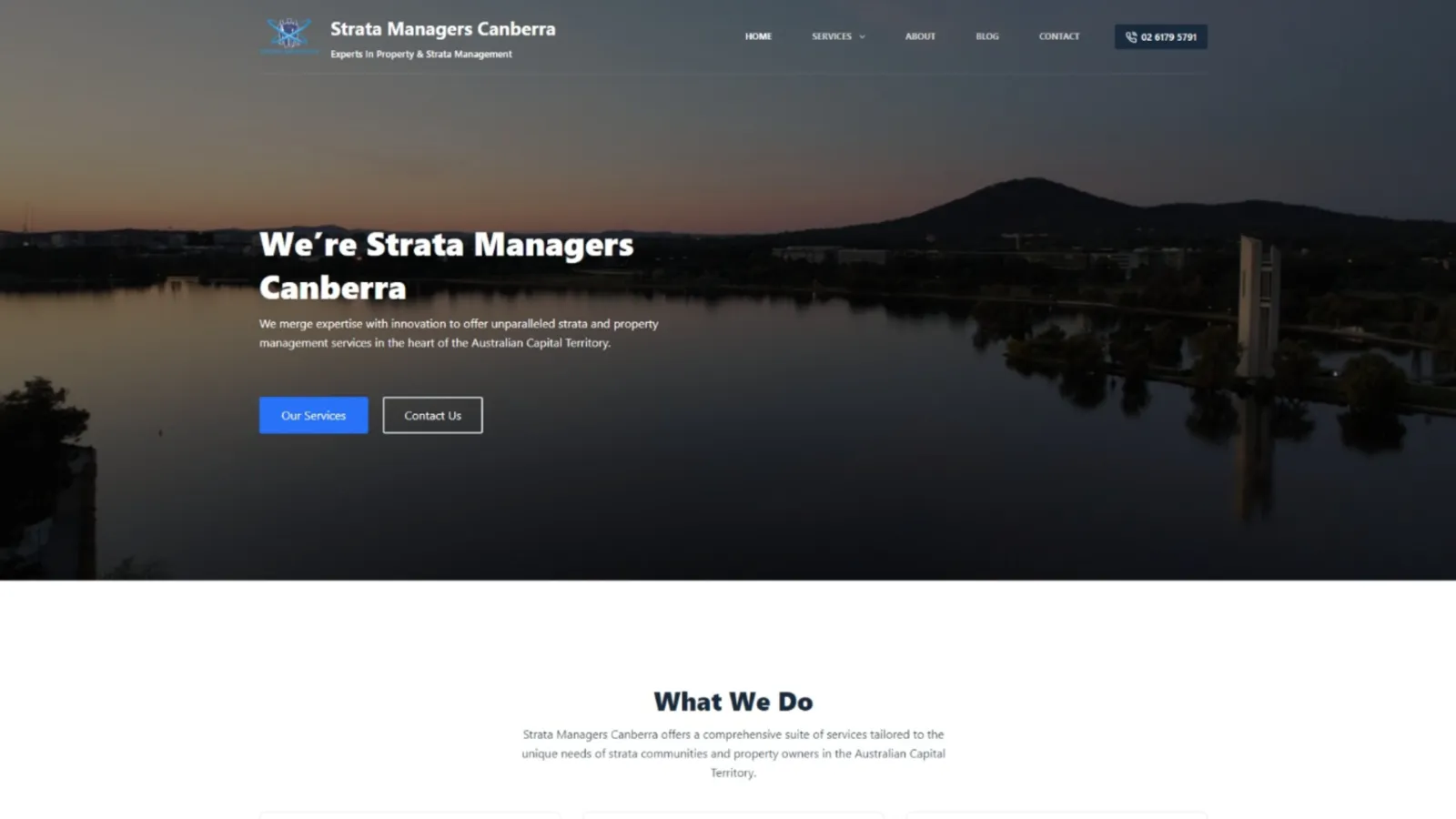 Strata Managers Canberra website